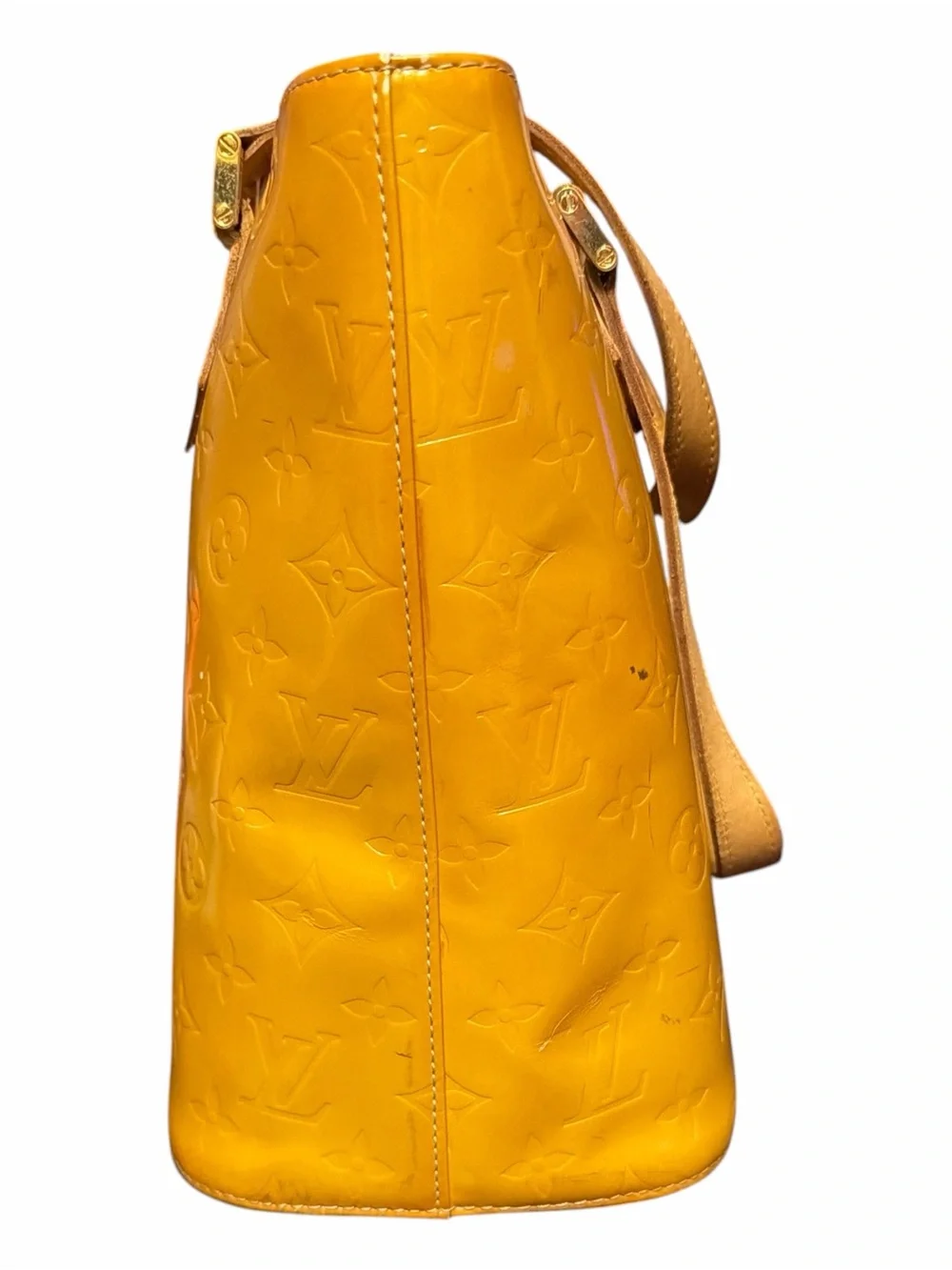 Louis Vuitton Monogram Vernis Houston Tote Bag - Yellow